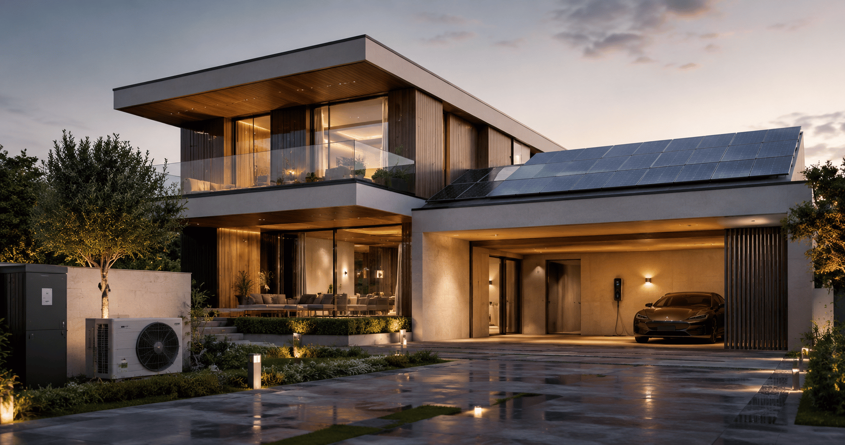 Luxe villa met duurzame energie-oplossingen
